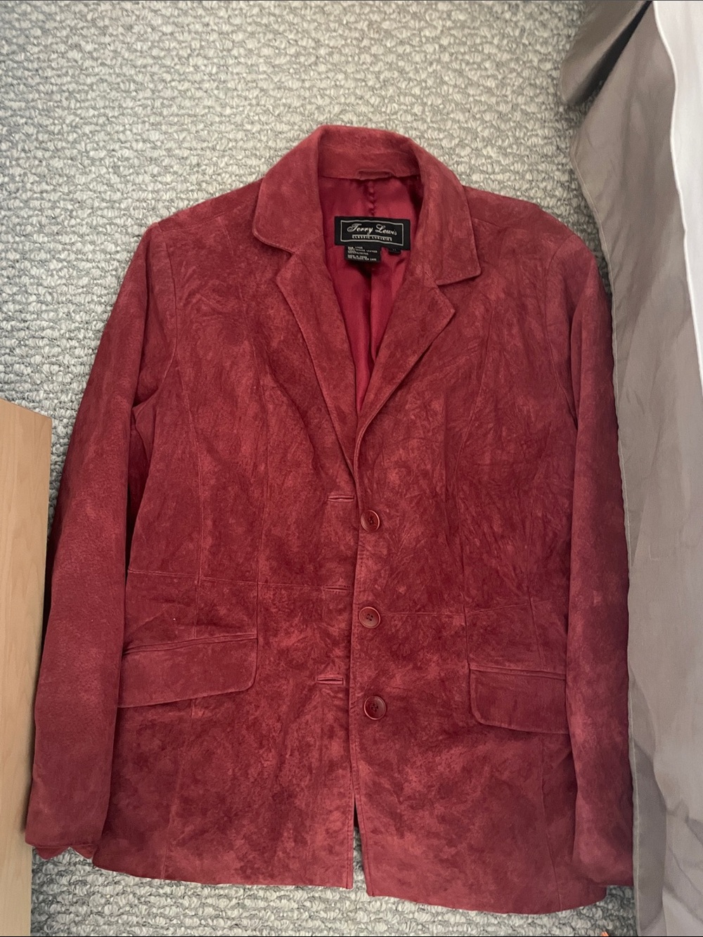 Terry Lewis genuine suede leather jacket